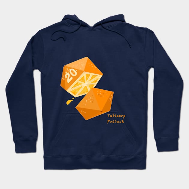 Orange Die Hoodie by Tabletop Potluck